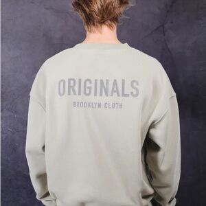 Brooklyn Cloth Men's Cream Crewneck Sweater